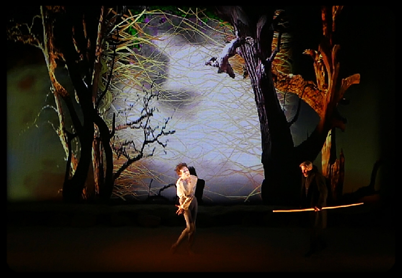 La Tempête — création lumière et vidéo pour théâtre contemporain et scénographie numérique, création de Sébastien Sidaner.