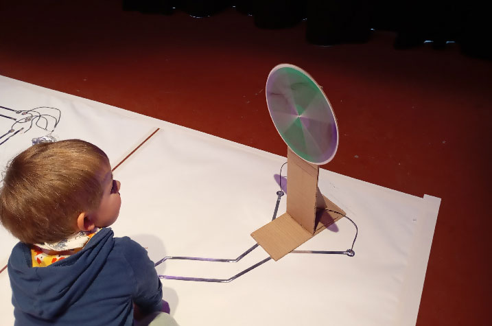 Recherche scénographique et lumière pour Art’mini