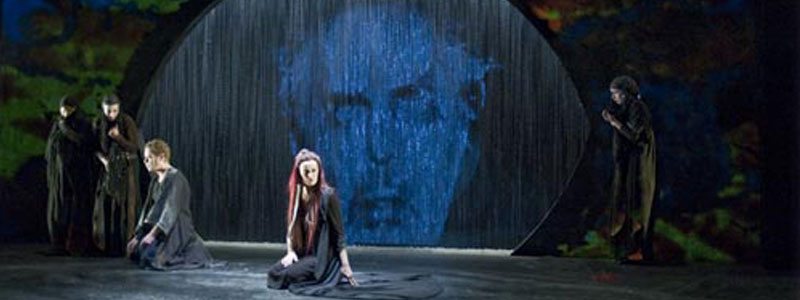 Œdipe roi de Sophocle, une pièce de théâtre mise en scène par  Philippe Adrien, théâtre de la Tempête, création vidéo : Sébastien Sidaner.