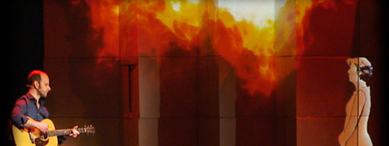 Design vidéo de Sébastien Sidaner. un concert de hallali production. Presque Solo .